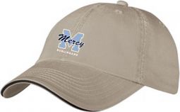 Twill Sandwich Bill Cap, Khaki/Black